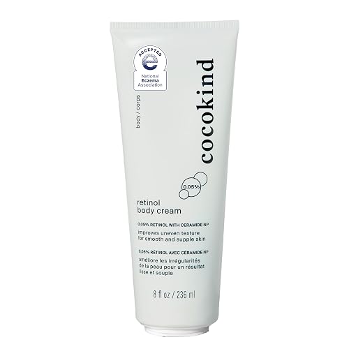 Cocokind Retinol Body Cream, Youthful Body Skin Treatment for all Skin Types, Fragrance Free, Cruelty Free, Vegan, 8 fl oz