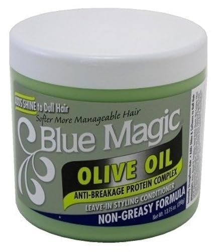 Blue Magic Olive Oil 13.75 Ounce Jar (406.6ml) (2 Pack)