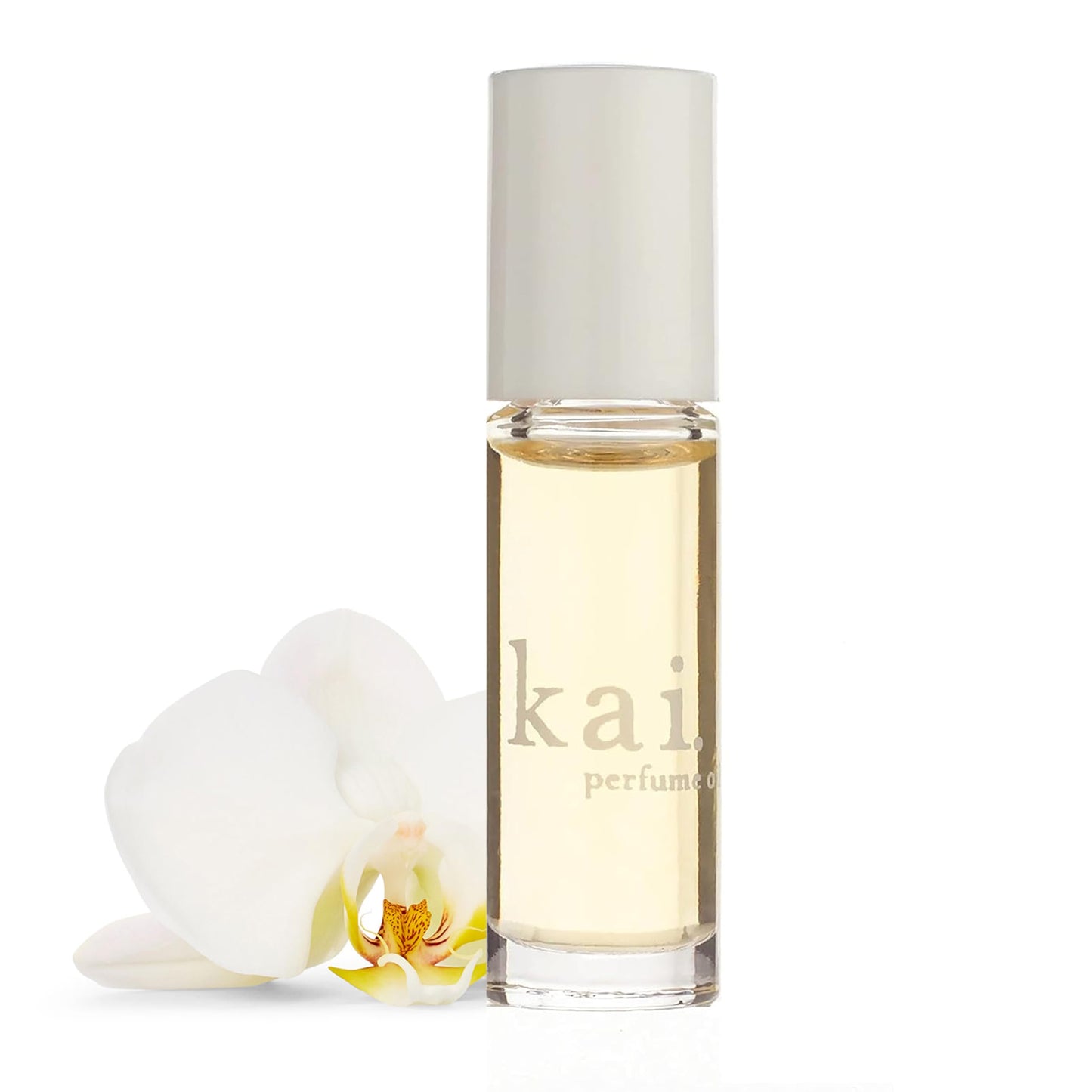kai perfume oil - a fresh, beautiful, light gardenia scent wrapped in white exotics, 1/8 oz perfume roll-on | long lasting, serene, vegan, clean
