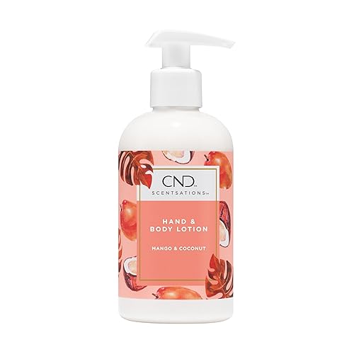 CND Scentsations Hydrating Hand & Body Lotion, Lotion for Dry Skin, Moisturizing Formula for Healthier, Softer Skin, Nice Scented, Mango & Coconut