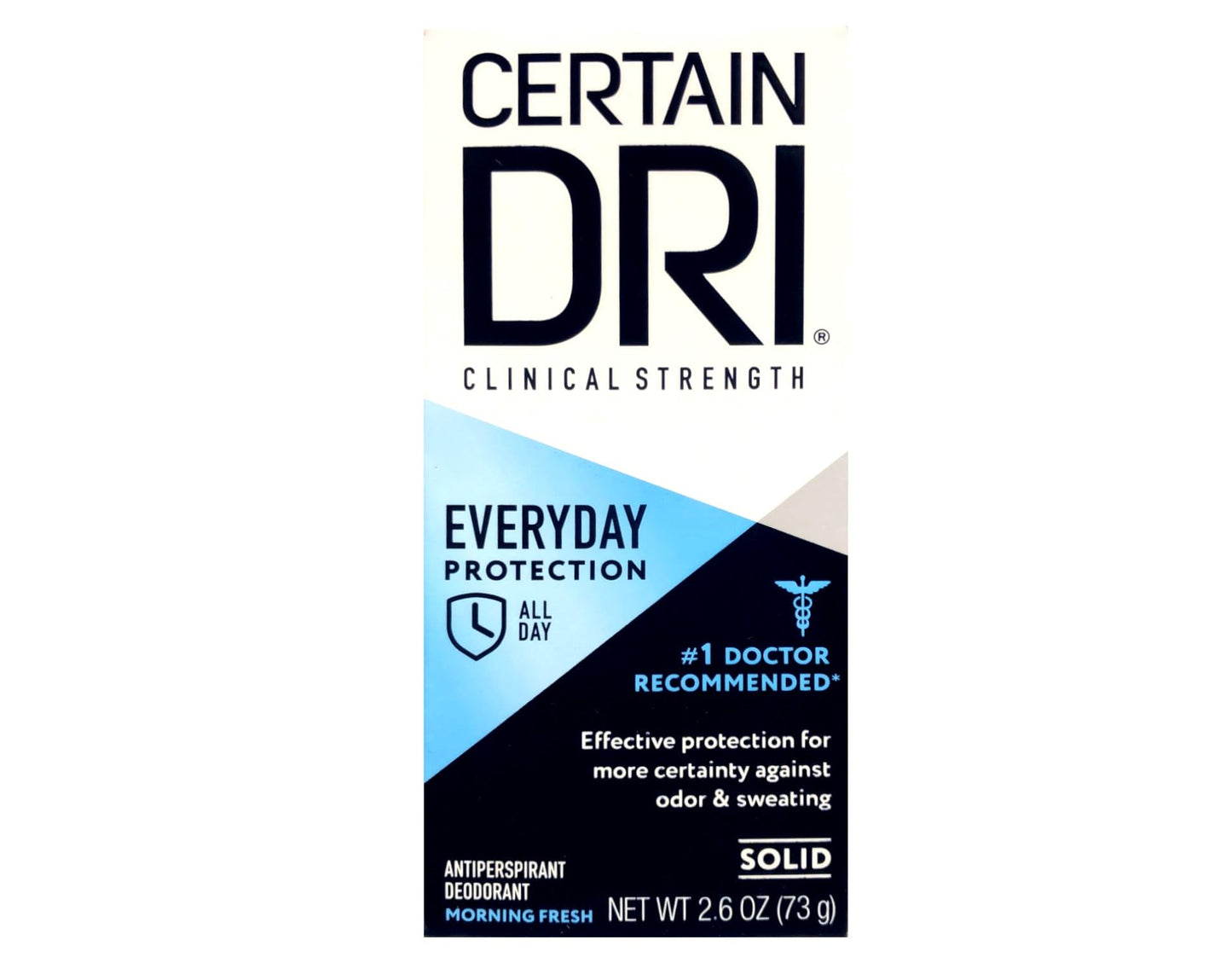 Certain Dri Everyday Strength Clinical Antiperspirant/Deodorant Morning Fresh Solid, 2.6 oz, 7-Pack