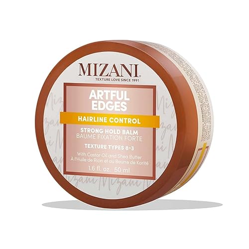 Mizani Artful Edges Edge Control Gel - Flake-Free With No Buildup, Keeps Sleek Styles in Place and Strong Hold, With Castor Oil & Shea Butter