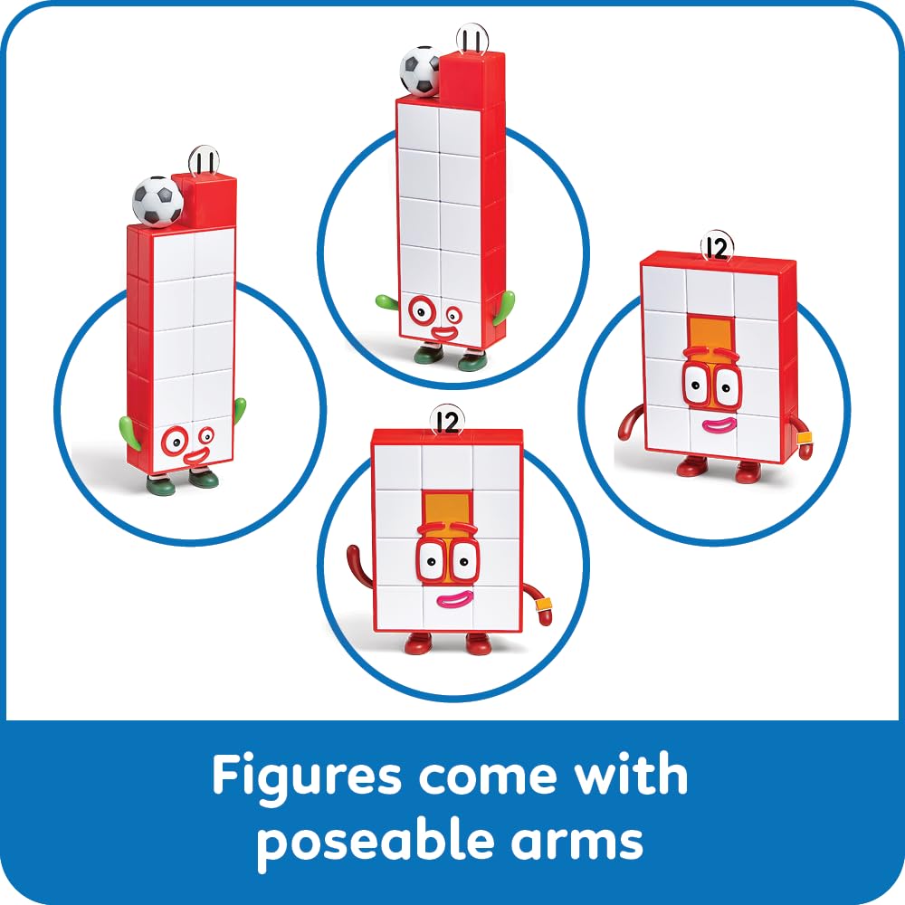 hand2mind Numberblocks Eleven & Twelve Figures – Math Toys for Toddlers Ages 3–5, Small Learning Figurines & Preschool Education Gifts