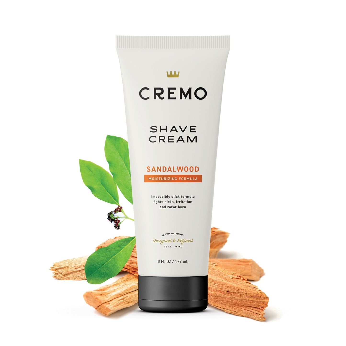 Cremo Sandalwood Shave Cream, Astonishingly Superior Ultra-Slick Shaving Cream for Men, Fights Nicks, Cuts and Razor Burn, 6 Fl Oz Beauty and Personal Care Cremo
