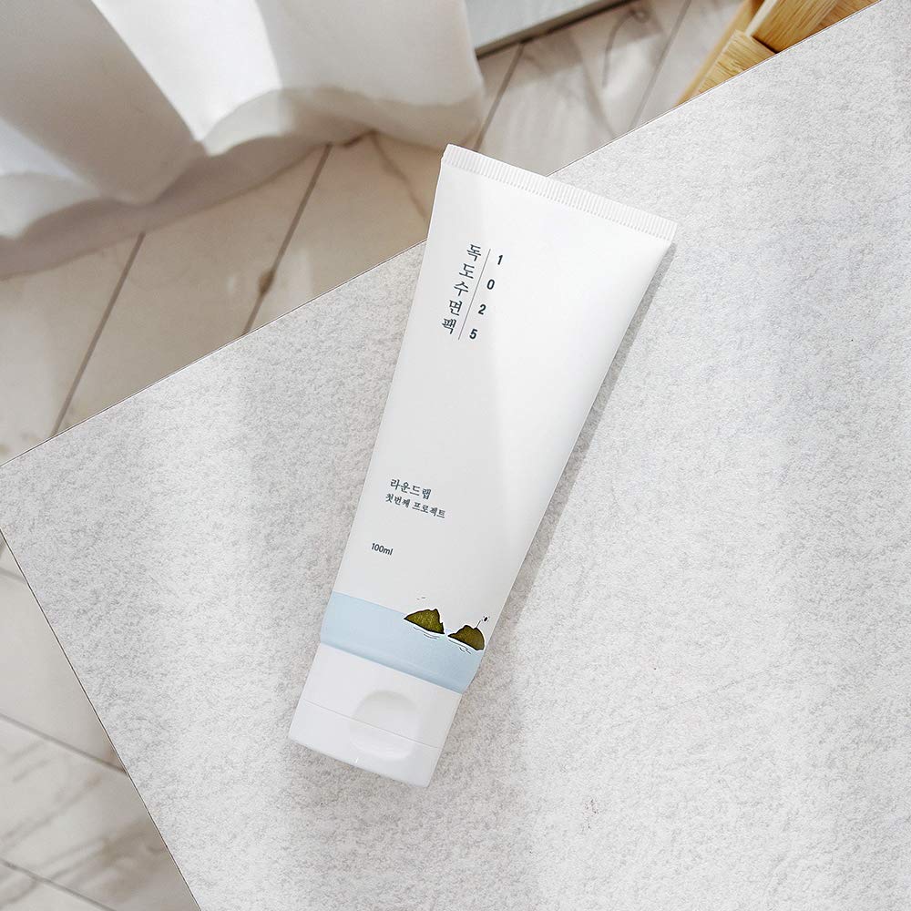 ROUND LAB 1025 Dokdo Sleeping Pack (Unscented) | All-In-One Facial Night Cream developed for irritated skin by UV rays and high temperatures