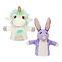 Bluey Unicorse and Bob Bilby Plush Puppet Pack of 2, 8-9”, Soft, Animal Puppets Made for Little Hands, Cuddly Puppets for Kids Ages 3+
