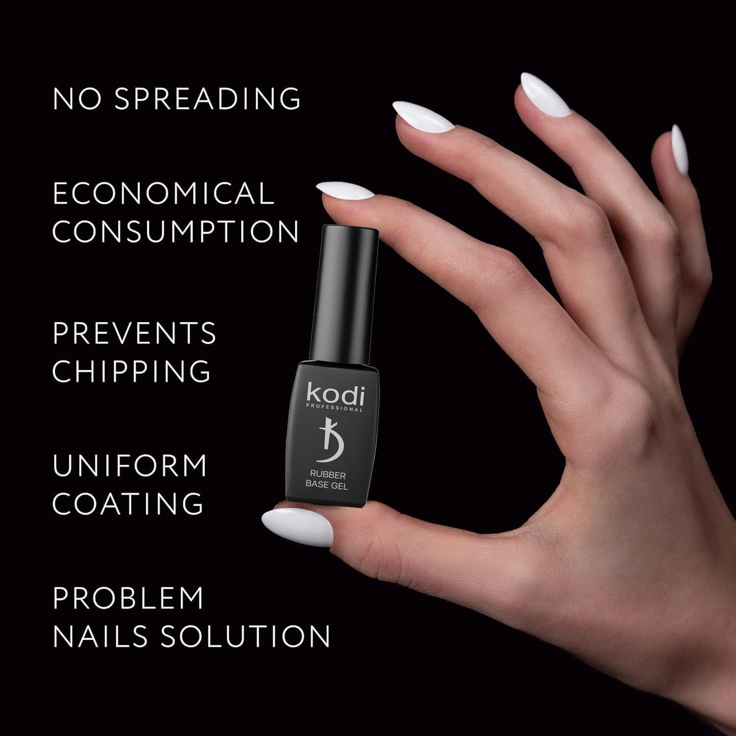 Rubber Base Gel 8ml 0.25 oz | Kodi Professional |8 ml (0.25 oz) | Gel LED/UV Nail Polish Coat Soak | Original Products| For Long Lasting Nails Layer|