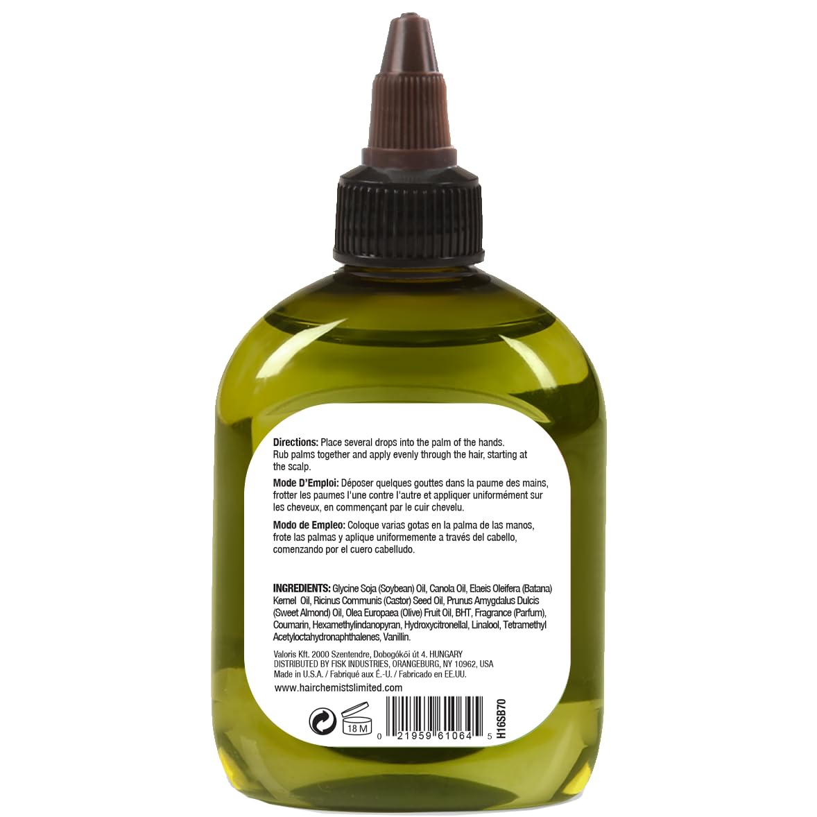 Hair Chemist Strength & Growth Batana Hair Oil 7.1 oz. - Nourishing Batana Hair Growth Oil