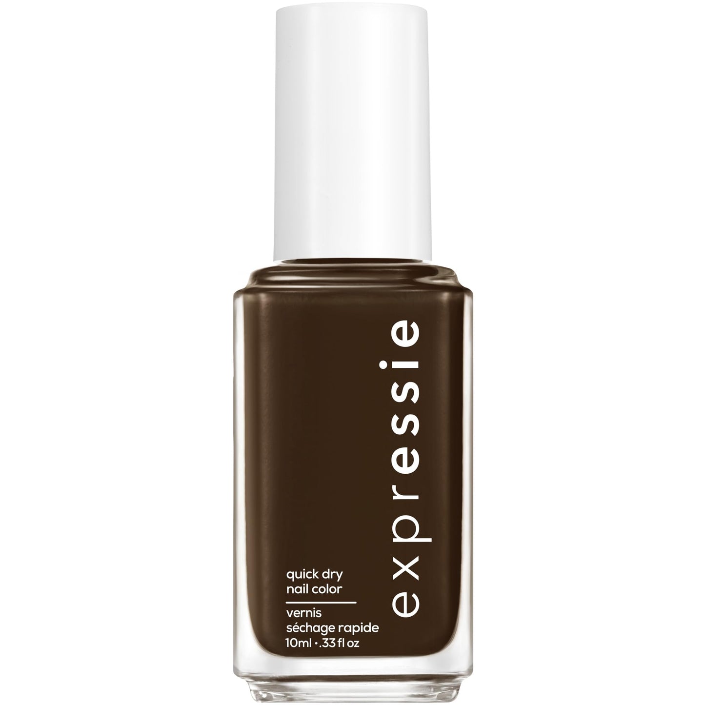 essie expressie Quick-Dry Vegan Nail Polish, Take The Espresso, Blackened Dark Chocolate Brown, 0.33 Ounce Beauty & Personal Care essie
