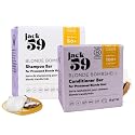All Natural Shampoo and Conditioner Set for Silver, Grey & Blonde Hair, Bar Shampoo and Conditioner Set for Toning, Strengthening, and Moisturizing, 3