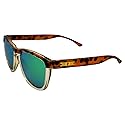 Epoch Eyewear LXE Skateboarding Sport Sunglasses Tortoise Gold with Green Mirror Polarized Lens
