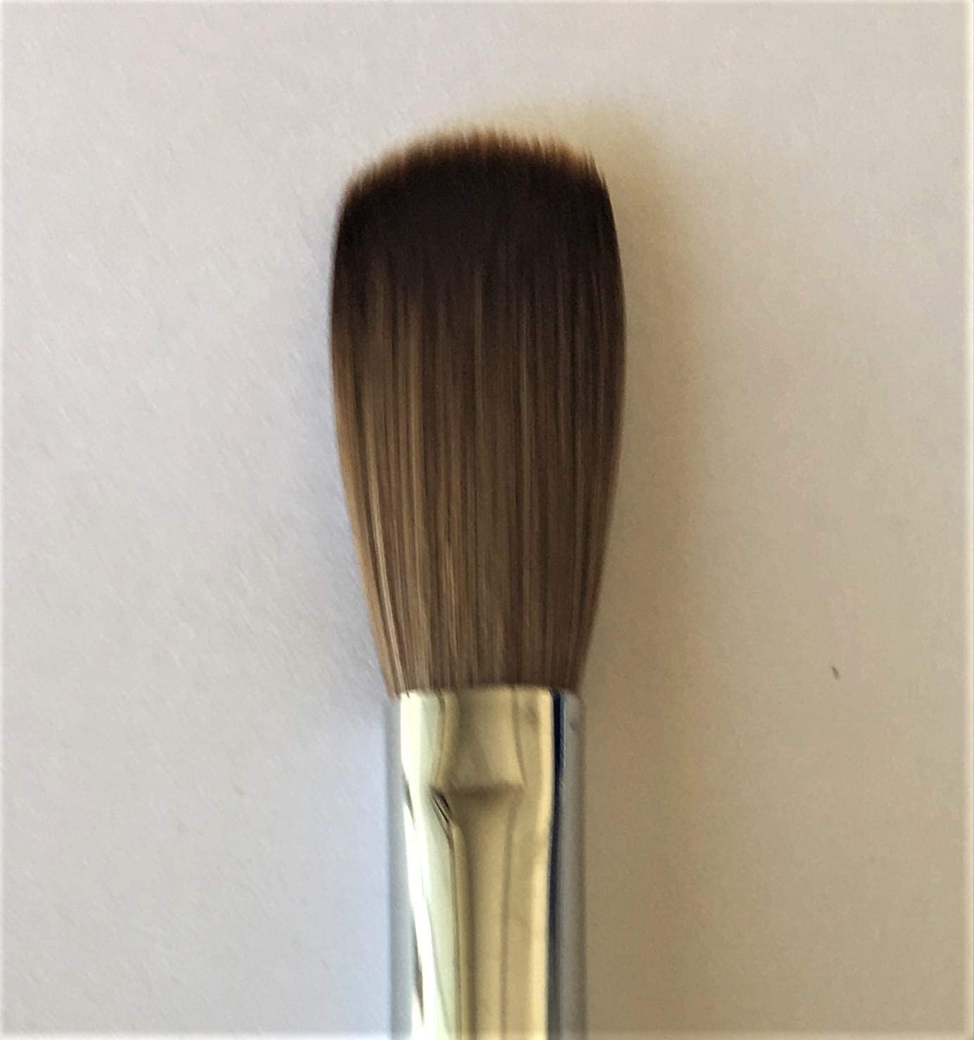 Blue Handle CRIMPED 100% Kolinsky Acrylic Nail Brush (Crimped 12) Beauty & Personal Care Blue Handle