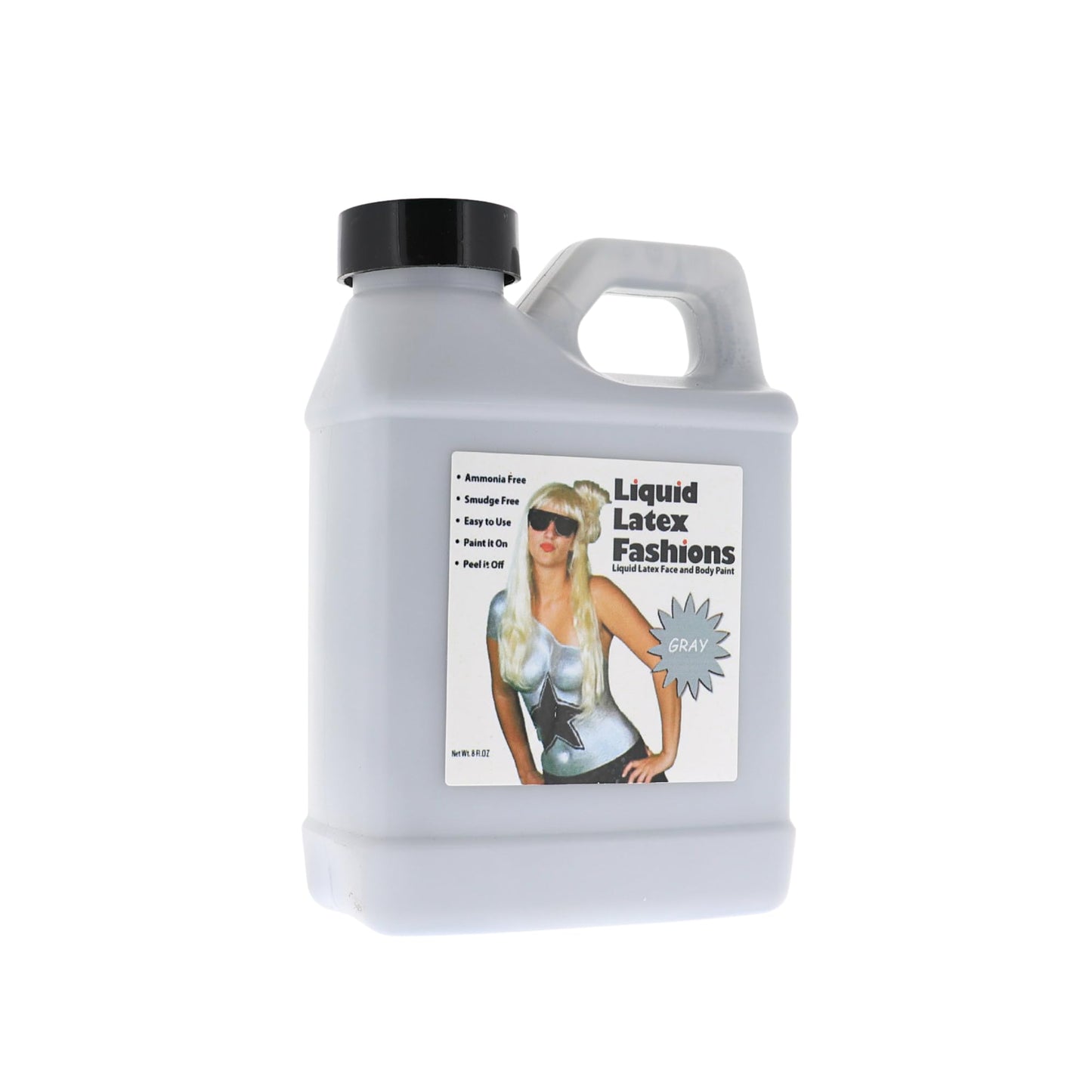 8 oz Gray - Ammonia Free Natural Face paint for Kids and Adults, Ideal for Artwork, School Plays, Cosplays and Concerts, Vampire, and Skeleton