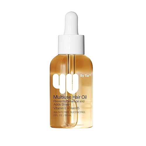 4U by Tia Multi-Use Hair Oil - 3A-4C Hair Type HEMI15 & Vitamin C Hair Balm - Nourish, Repair, Frizz Control, Natural Ingredients (2 fl oz)