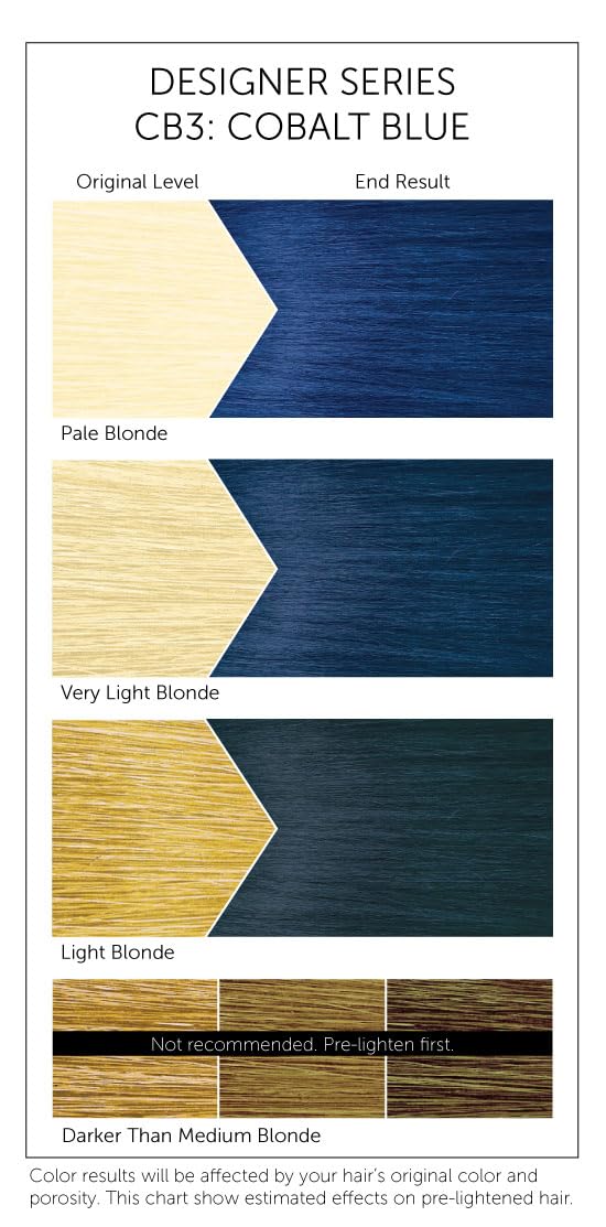 Bigen CB3 Cobalt Blue Designer Series Semi-Permanent Hair Color (pack of 3)