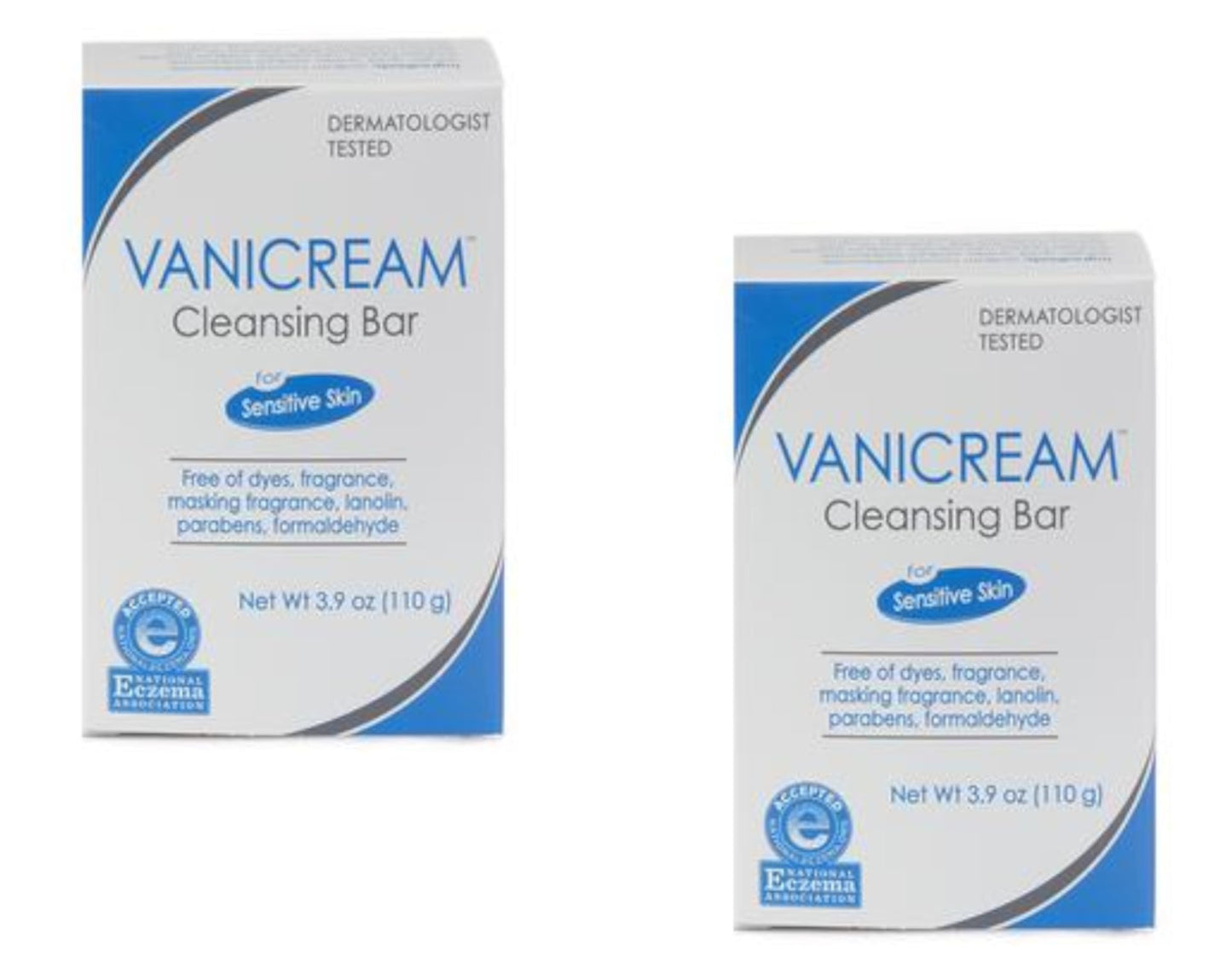 Vanicream Cleansing Bar For Sensitive Skin, Unscented 3.9 Ounce (Pack of 2) Beauty and Personal Care Vanicream Default Title