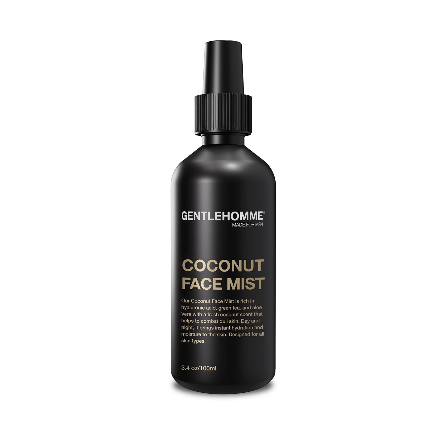 Gentlehomme - Coconut Face Mist - Men’s Facial Spray - with Hyaluronic Acid, Aloe Vera & Green Tea - Refresh, Moisturize & Hydrate - Use Day & Night