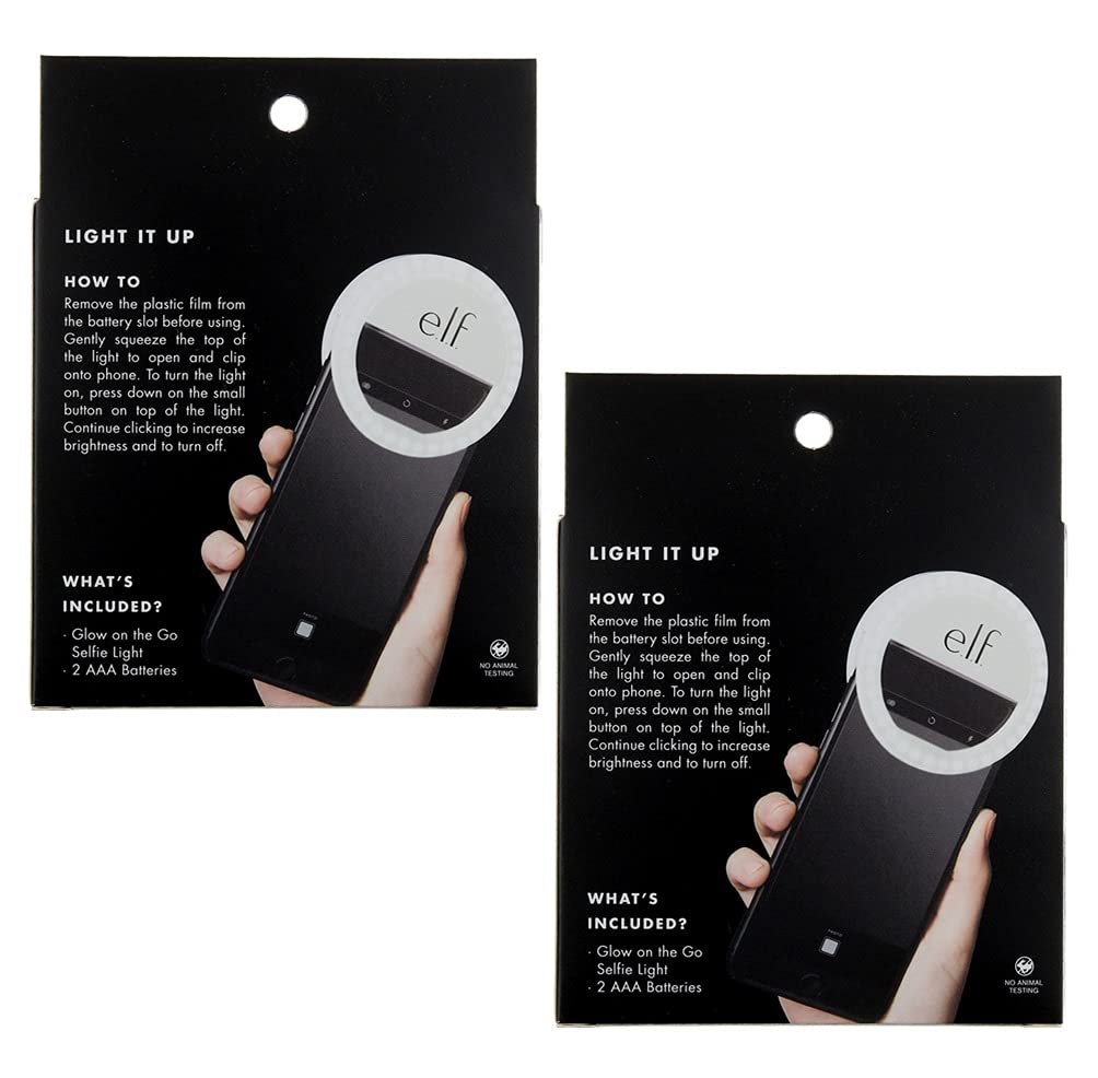 Pack of 2 e.l.f. Glow on The Go Selfie Light 84058
