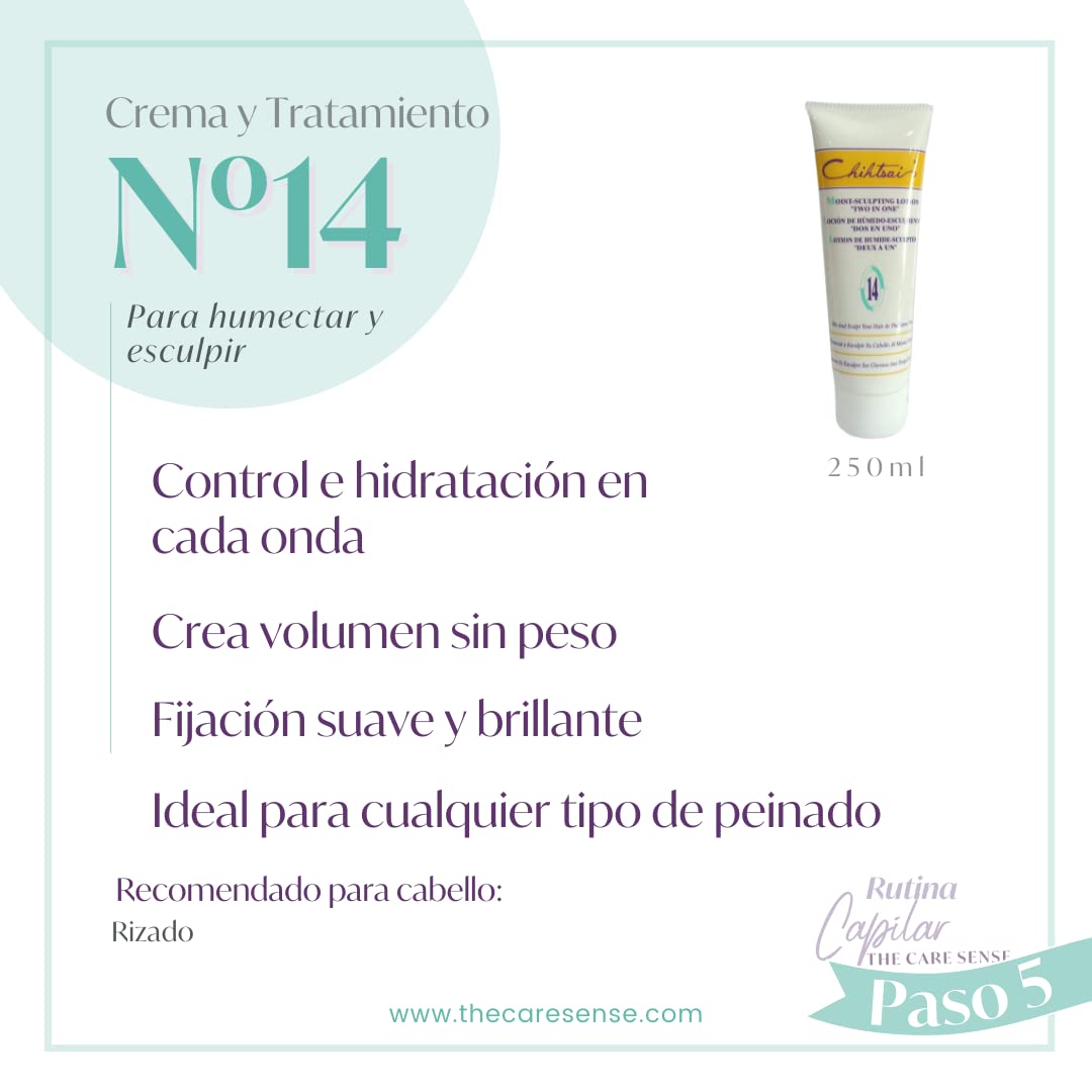 Chihtsai No.14 Moist-Sculpting Lotion "Two in One" (8.5oz/250ml) - Wet And Sculpt Your Hair At The Same Time