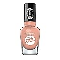 Sally Hansen Miracle Gel Salon Quality Nail Polish | Gel-Like Formula, Two-Step System, No UV Light Needed, Long Lasting | Semi-opaque, glossy | 184