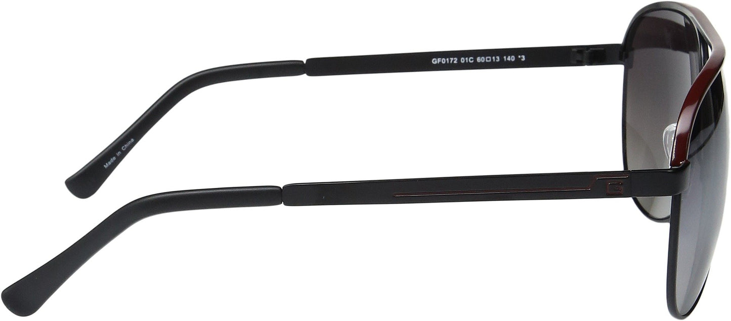GUESS GF0172 Black/Red Line/Smoke Mirror Lens One Size