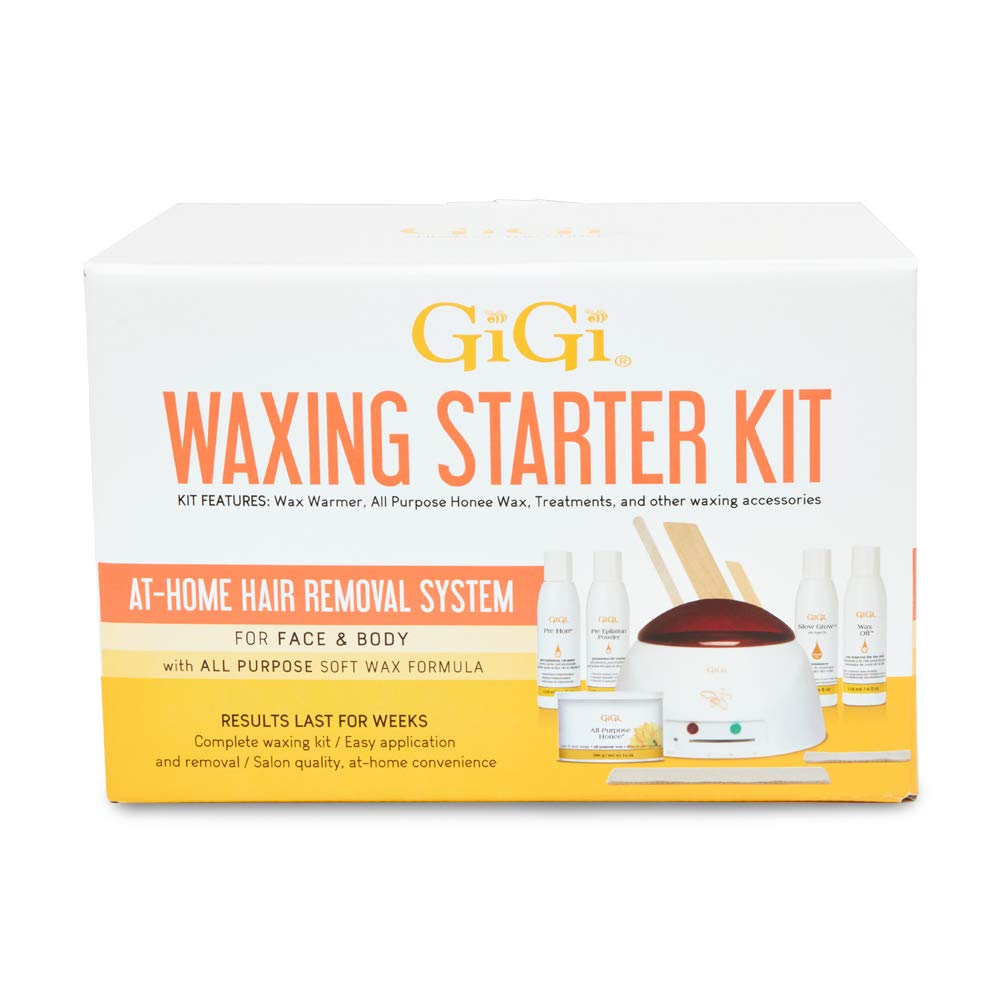 GiGi Waxing Starter Kit - At-Home Hair Removal Kit for Face & Body, Soft Wax Warmer, Pre & Post Waxing Care Beauty and Personal Care GIGI Default Title