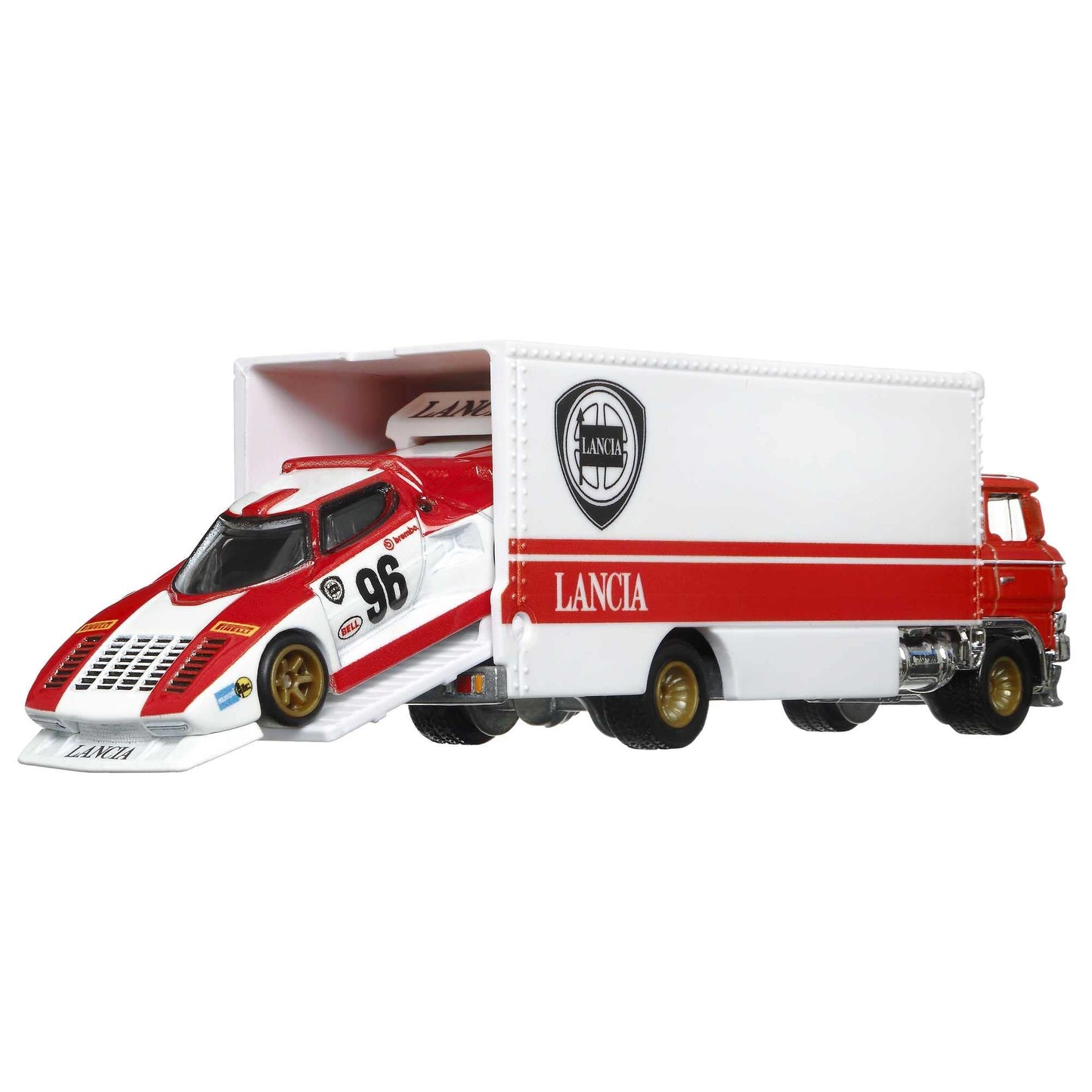 Hot Wheels Car Culture Team Transport Lancia Stratos Group 5 & Sakura Sprinter Diecast Car