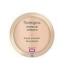 Neutrogena Mineral Sheers Loose Powder Makeup Foundation, Lightweight Face Makeup, Sheer to Medium Buildable Coverage, Sensitive Skin Foundation