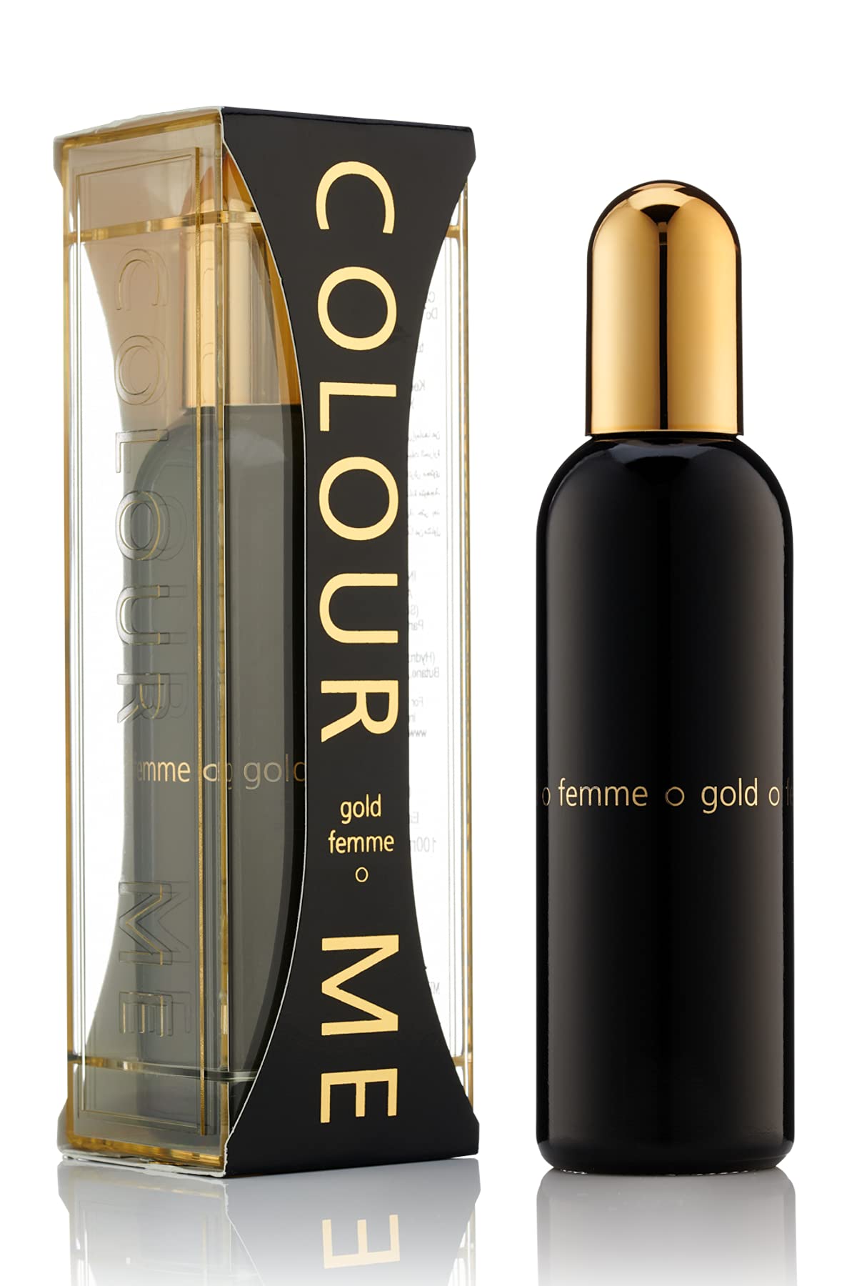 COLOUR ME Milton-Lloyd Gold Femme - Eau de Parfum - Jasmine, Rose Perfume for Women - Oriental Fruity - Long Lasting Perfume for Women - 3.4 oz