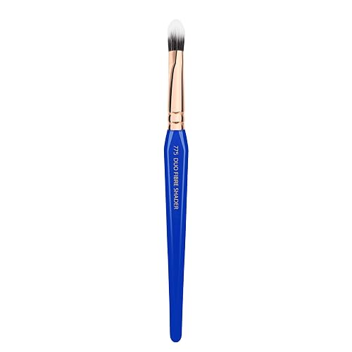 Bdellium Tools Professional Makeup Brush - Golden Triangle 775 Duet Fibre Shader - With All Vegan and Soft Synthetic Fibers, For Shading Eyeshadow