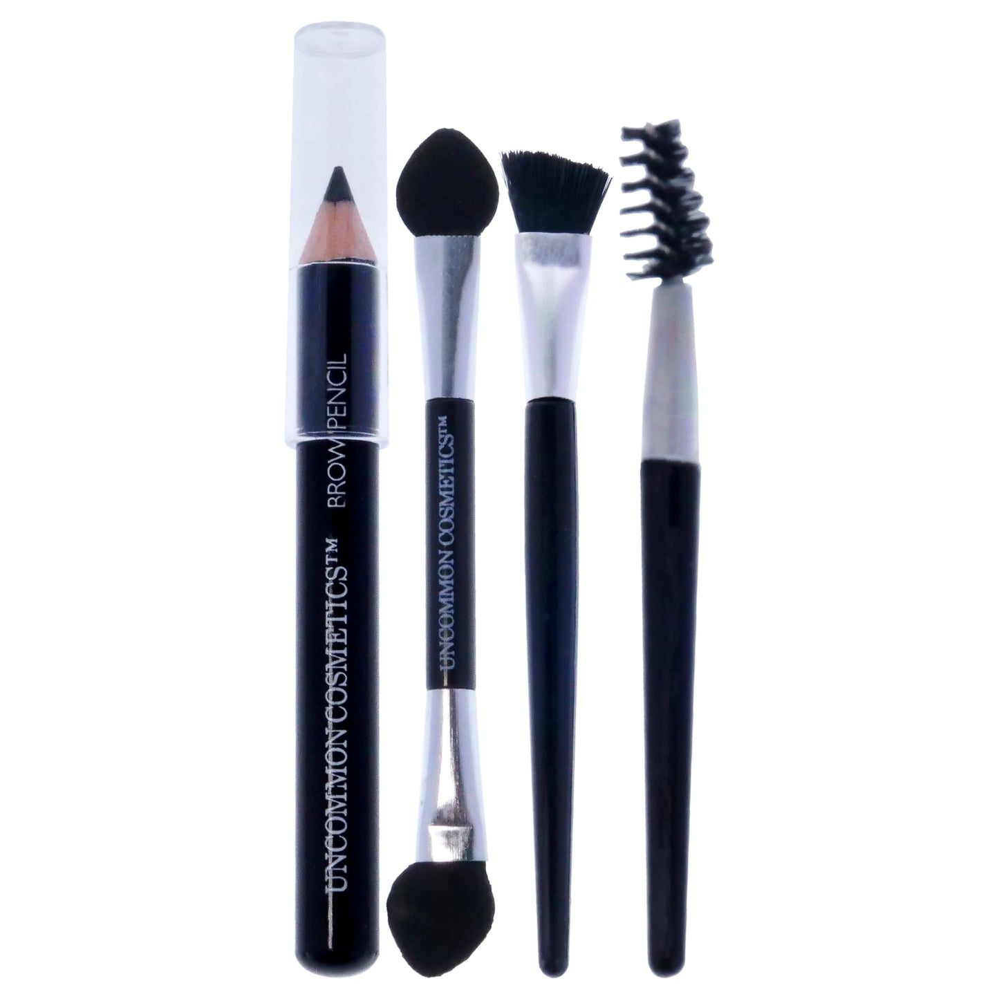 Uncommon Cosmetics The Brow Bar - All-in-One Kit with Variety of Ultra-Pigmented Shades - Eyebrow Gel, Brow Wax and 16 Brow Powders - 21 Pc Gift Set