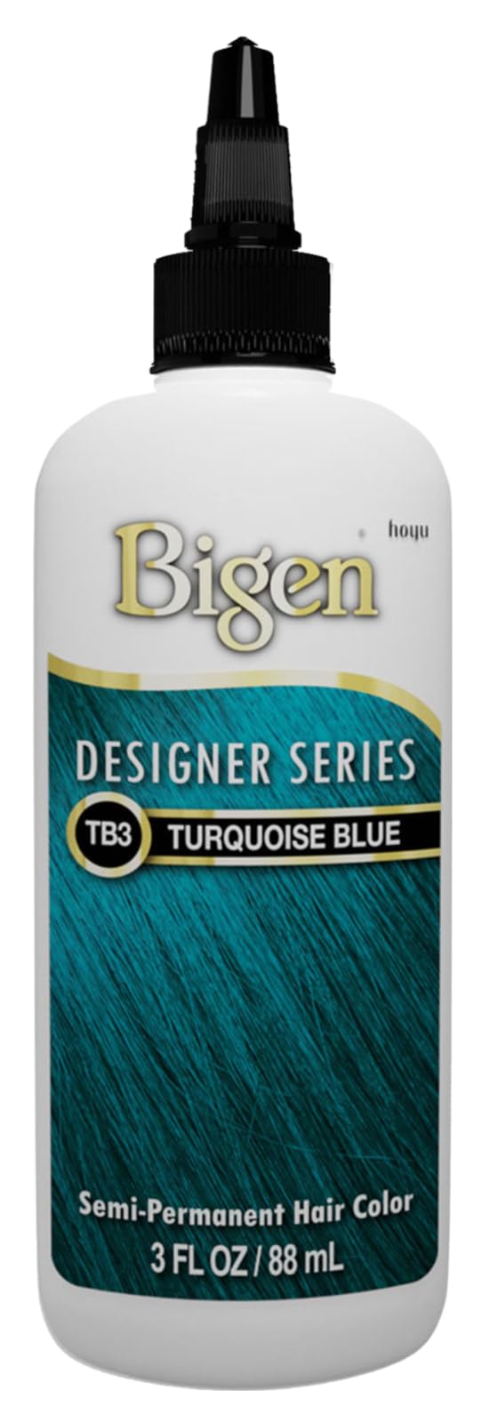 Bigen Semi-Permanent Haircolor #Tb3 Turquoise Blue 3 Ounce (88ml) (6 Pack)