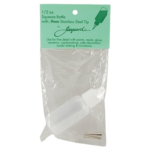 Jacquard Small Applicator Bottle, 1/2 fl. oz, Metal Tip, .9mm