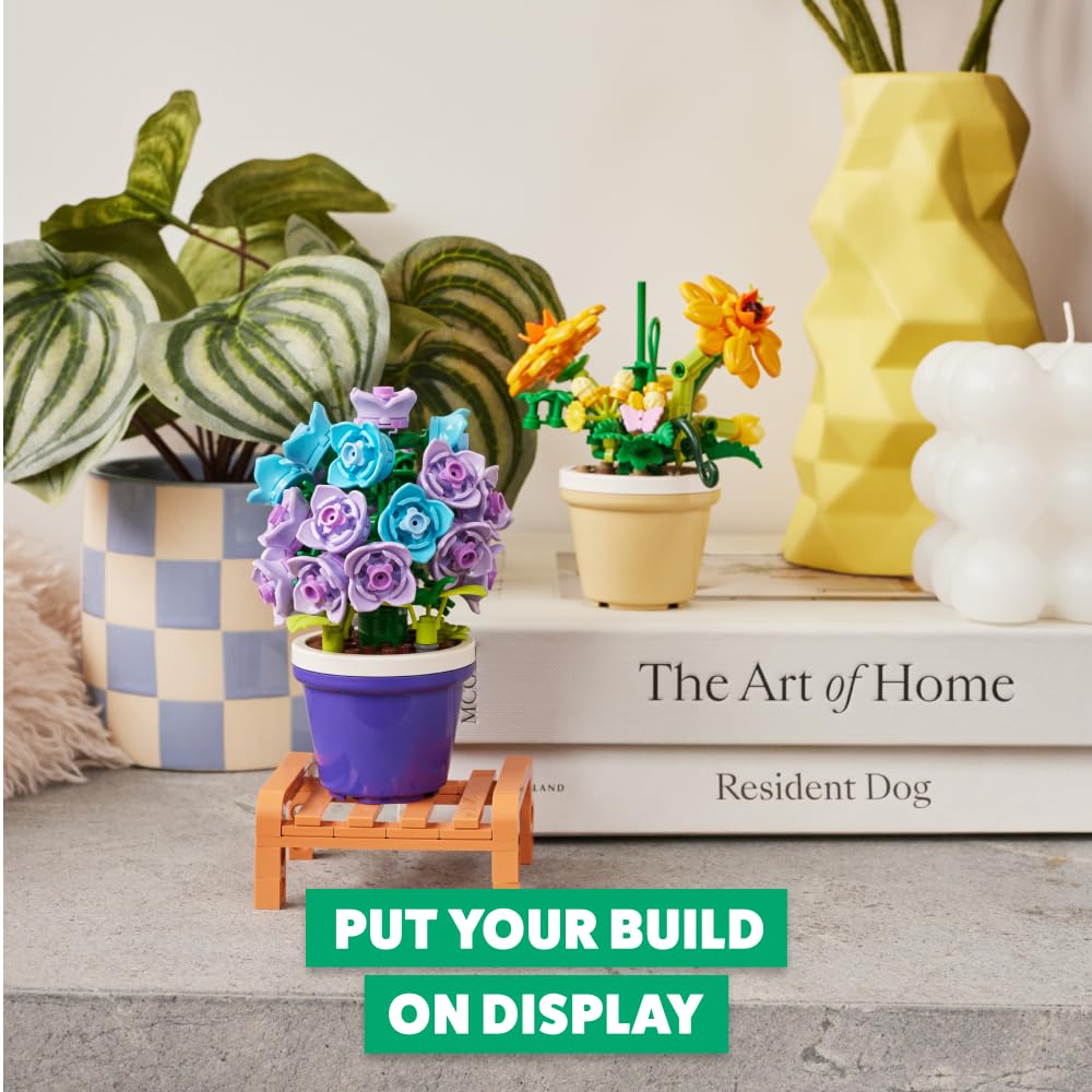 MAX Premium Garden Pot Plants Building Bricks Collection (up to 233 Pieces, 6 to Collect). (Campanula, 1 Capsule)