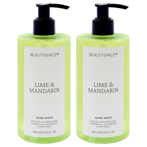 Beauty Space Hand Wash - Lime and Mandarin by BeautySpace for Unisex - 11.8 oz Hand Wash - Pack of 2