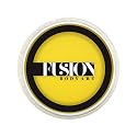 Fusion Body Art Pro Face Paint | Prime Bright Yellow (32gm), Professional Quality Water Activated Face and Body Paint Supplies Single Makeup Cake