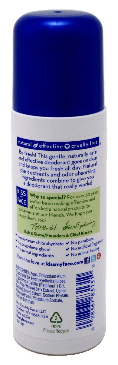 Kiss My Face Deodorant Liquid Rock Roll On Patchouli 3 Ounce (88ml) (6 Pack) Beauty and Personal Care Kiss My Face