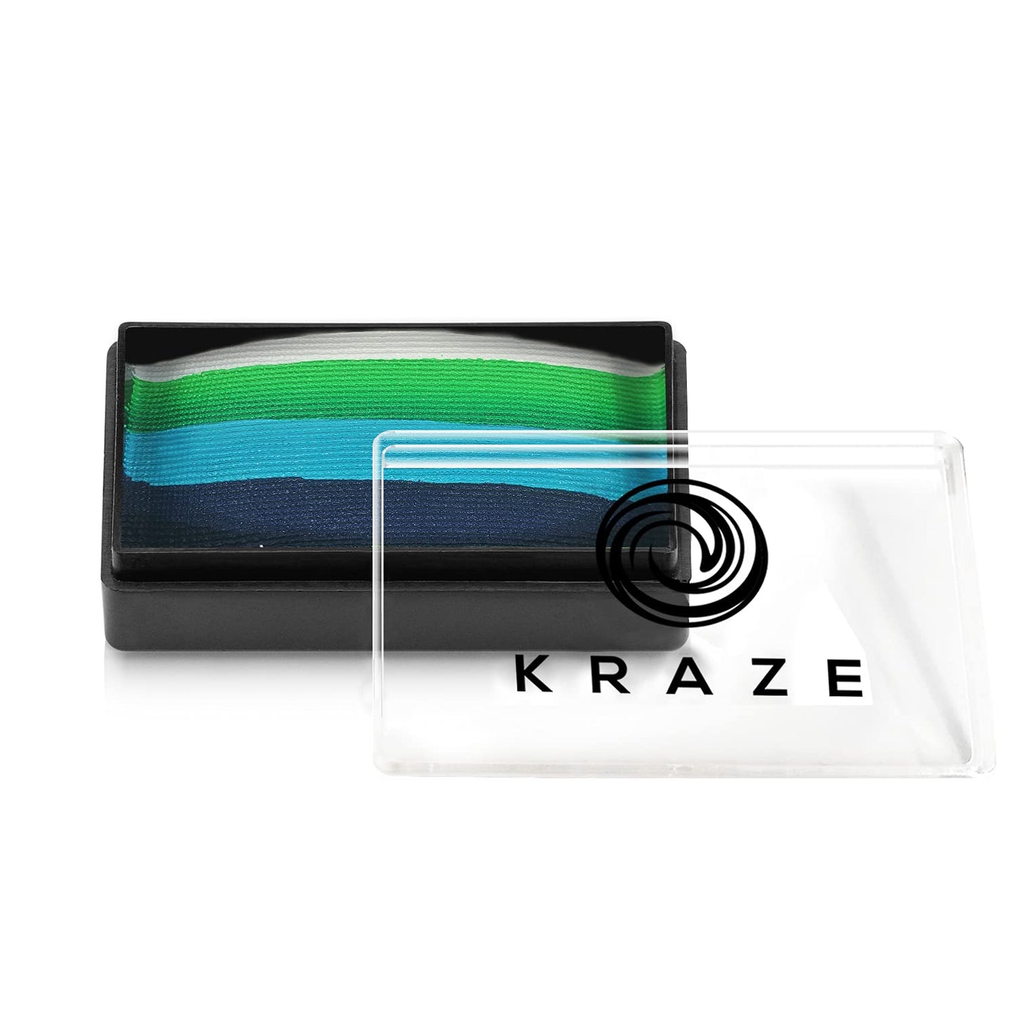 Kraze FX Dome Stroke - Overflow (25 gm), Professional 1-Stroke Split Cake, Hypoallergenic, Non-Toxic, Water Activated Face & Body Painting Makeup