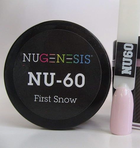 NuGenesis Nail Dipping Powder Color 1.5oz/43gram Jar - (NU60 - First Snow) Beauty & Personal Care Nugenesis
