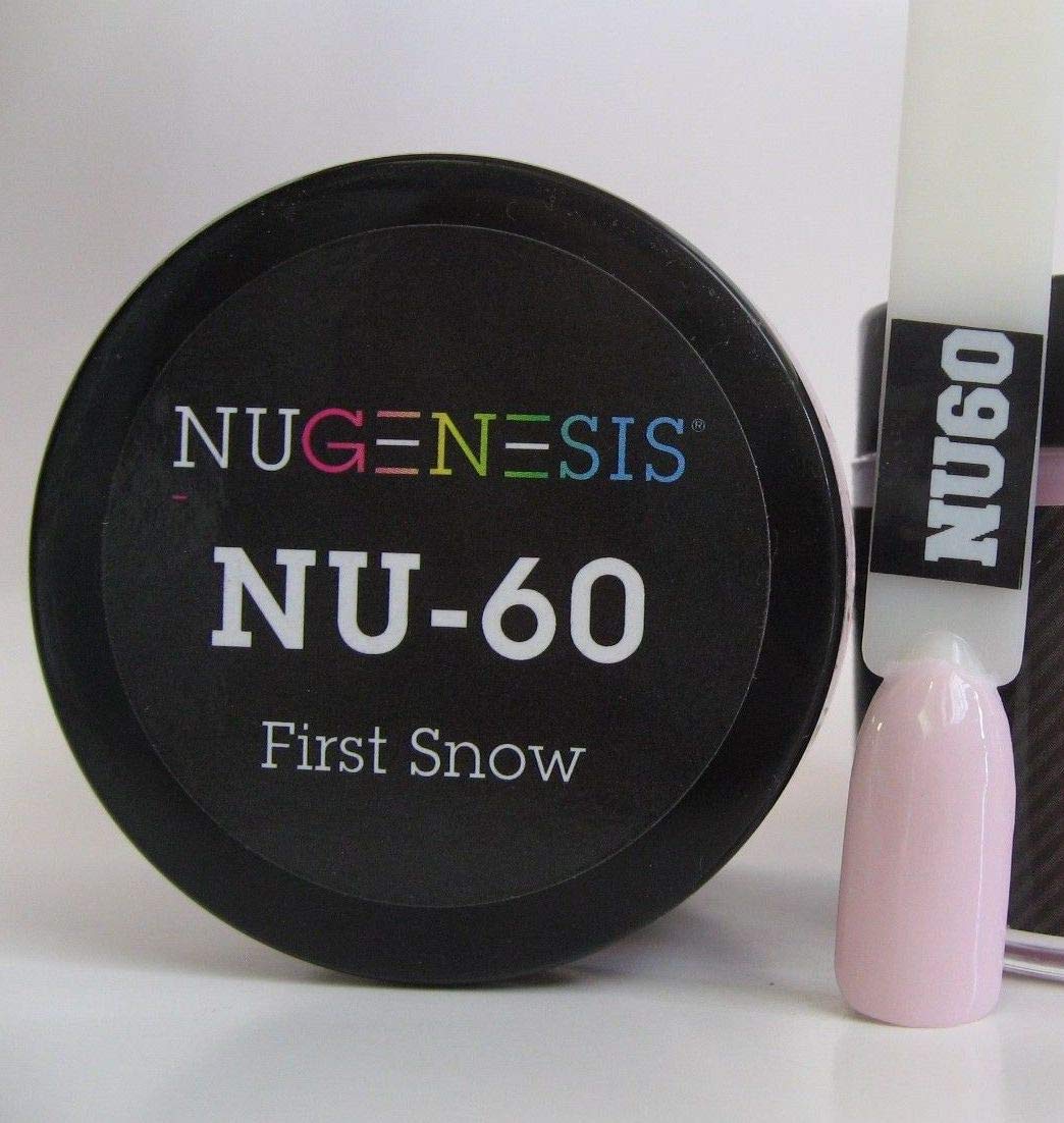 NuGenesis Nail Dipping Powder Color 1.5oz/43gram Jar - (NU60 - First Snow) Beauty & Personal Care Nugenesis