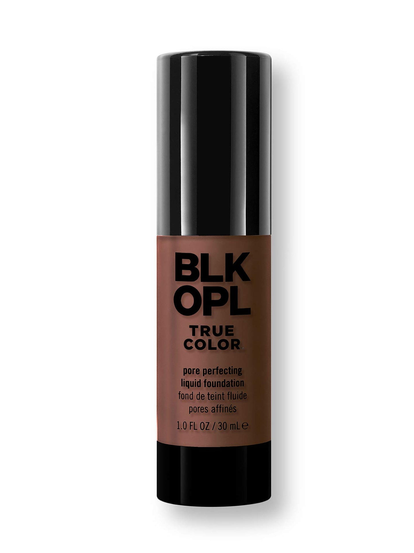 BLK/OPL TRUE COLOR Pore Perfecting Liquid Foundation, Carob - enriched with Vitamins C & E, paraben-free, fragrance-free, cruelty-free