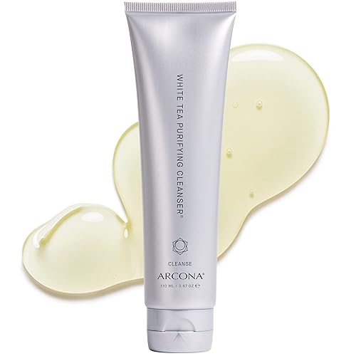 ARCONA White Tea Purifying Water Based Cleanser For Sensitive Skin - Gentle Face Wash For Women - Exfoliating Face Wash, Cranberry, Yucca, Vitamin E