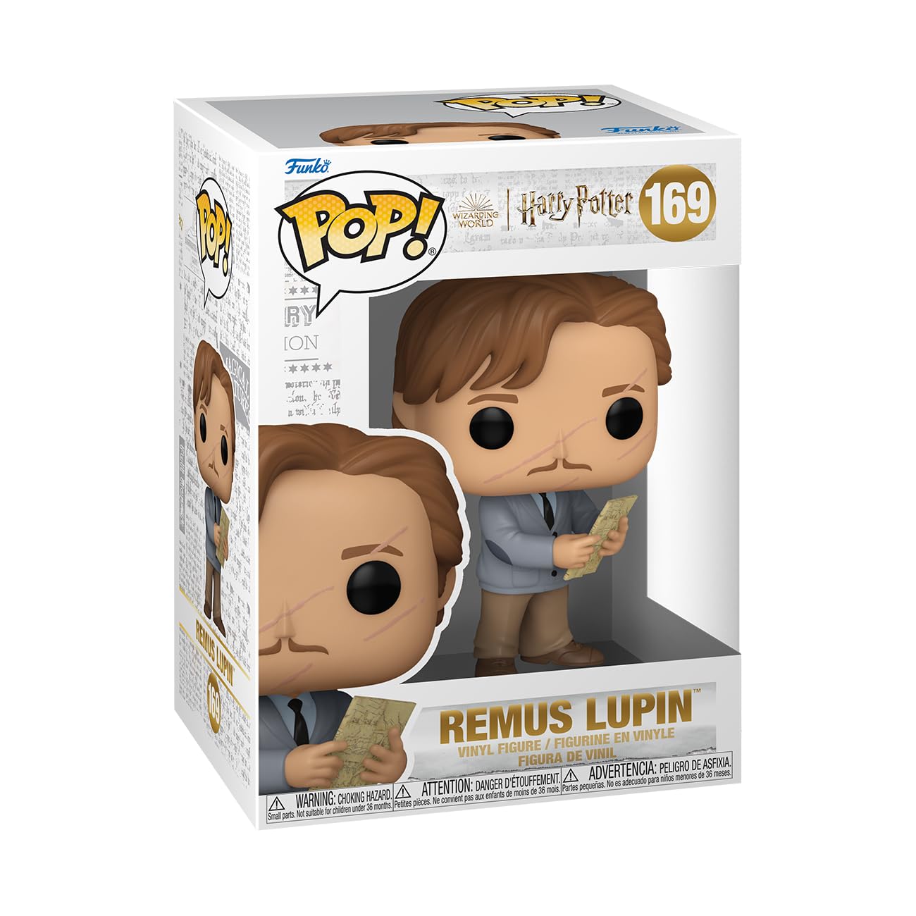 Funko POP! Movies: Harry Potter Prisoner of Azkaban - Remus Lupin with Map - Collectable Vinyl Figure - Gift Idea - Official Merchandise - for Kids…
