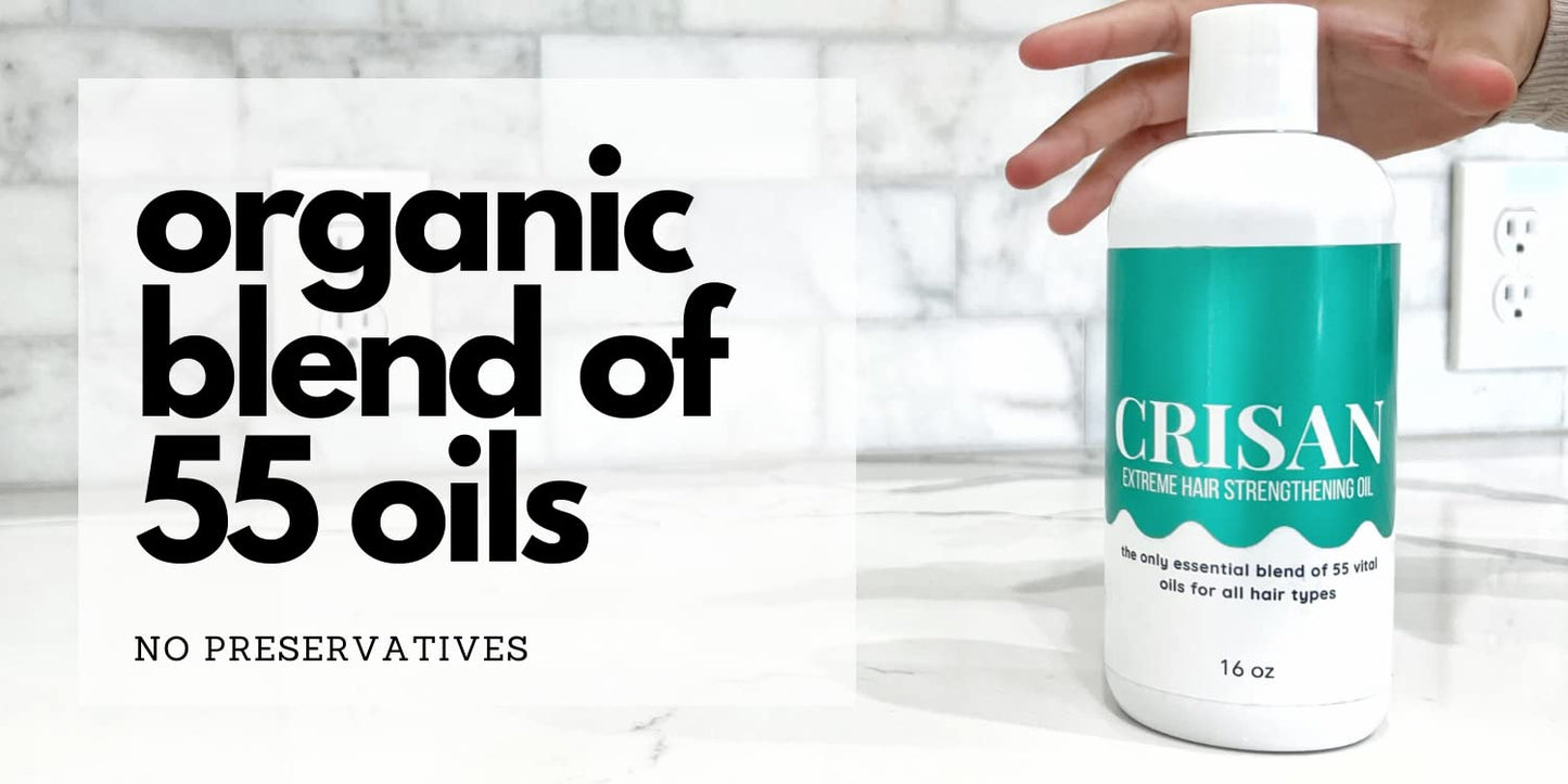 CRISAN 16oz Extreme Hair Growth and Strengthening Oil for Men and Women (16 fl oz)