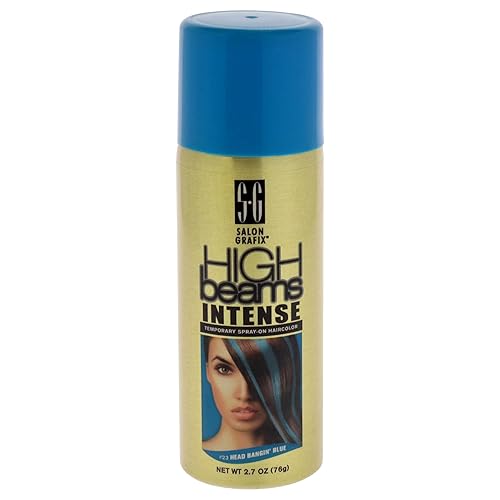 Salon Grafix High Beams Intense Temporary Spray - Blue for Unisex - 2.7 oz Hair Color
