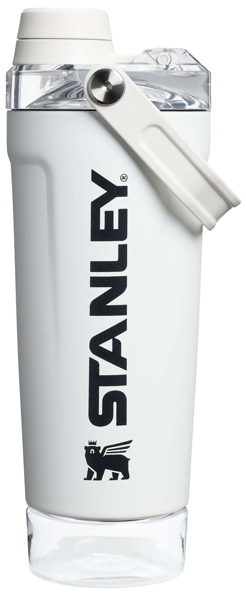 Stanley Activate Shaker Bottle 20 oz | Leakproof Insulated Stainless Steel Shaker Cup | Base Storage and Twist On Fast Flow Lid | Protein Shakes…