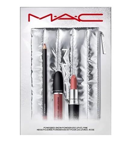 M.A.C Powdered Snow Powder Kiss Lip Kit - Pink