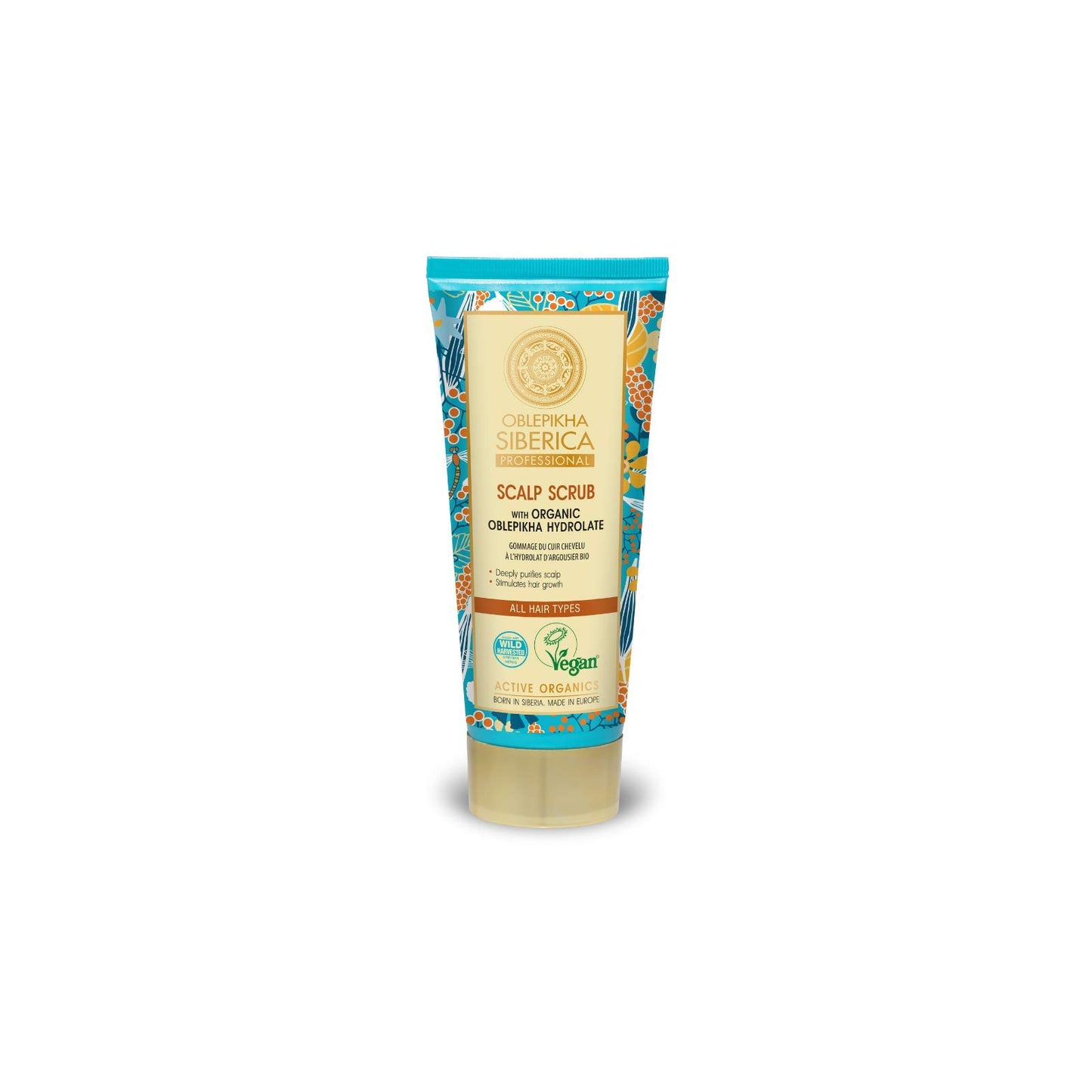 Natura Siberica Oblepikha Sea Buckthorn Scrub for Scalp Sea Buckthorn Oil 200ml