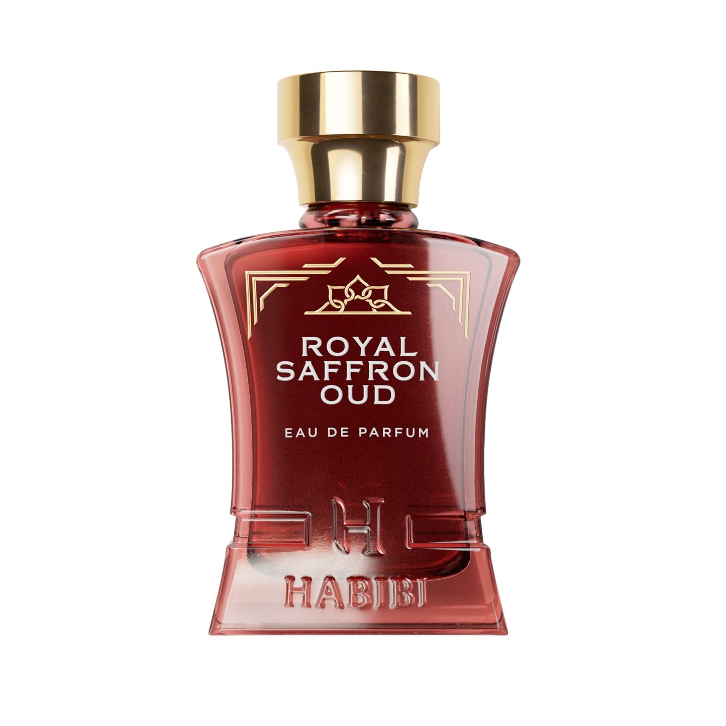 H HABIBI Royal Saffron Oud Arabian Perfume for Women - 2.5 oz (75ML) Long Lasting Women's Fragrance, Warm Woody Scent with Jasmine, Patchouli