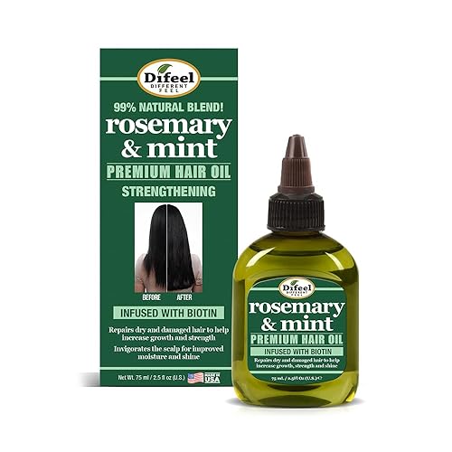 Difeel Rosemary and Mint Premium Hair Oil with Biotin 2.5 oz.